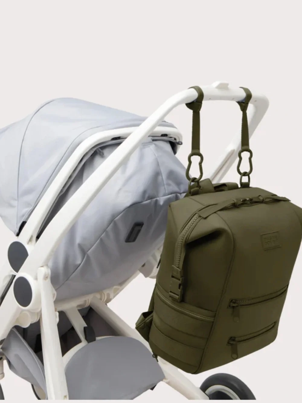 Dagne Dover INDI NEOPRENE DIAPER BACKPACK Dark Moss - a deep olive green